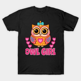 Cute Owl Girl T-Shirt